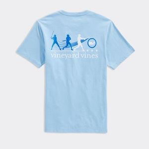 Vineyard Vines Baseball Swing Pocket Tee